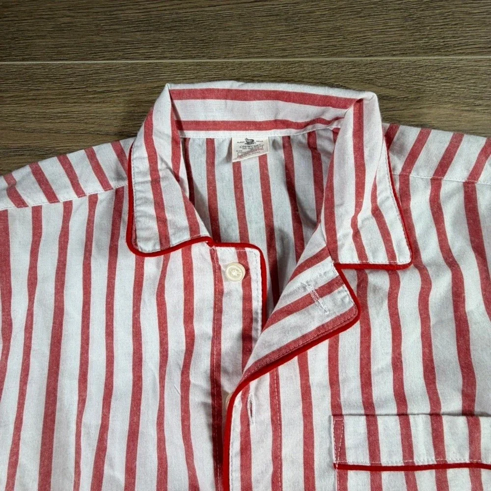Crewcuts Kids Red White Striped Pajama Pants XL 12-14 Holiday Sleepwear Preppy